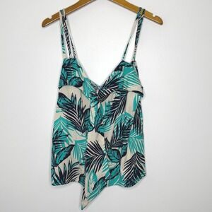 New Roberta Biagi Tropical Spaghetti Strap Top  Size Medium